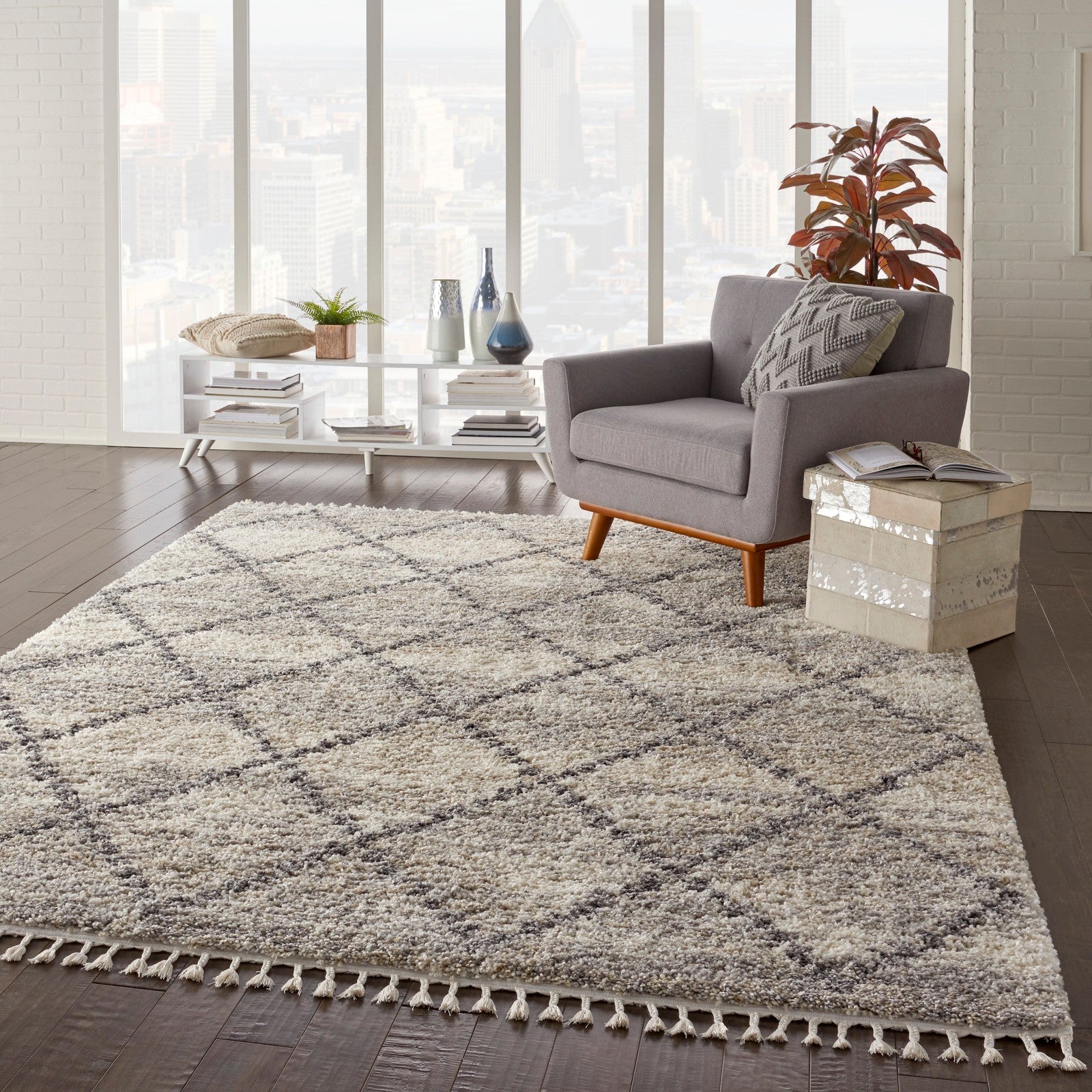 Nourison Oslo Shag OSL01 Shag Indoor Rug