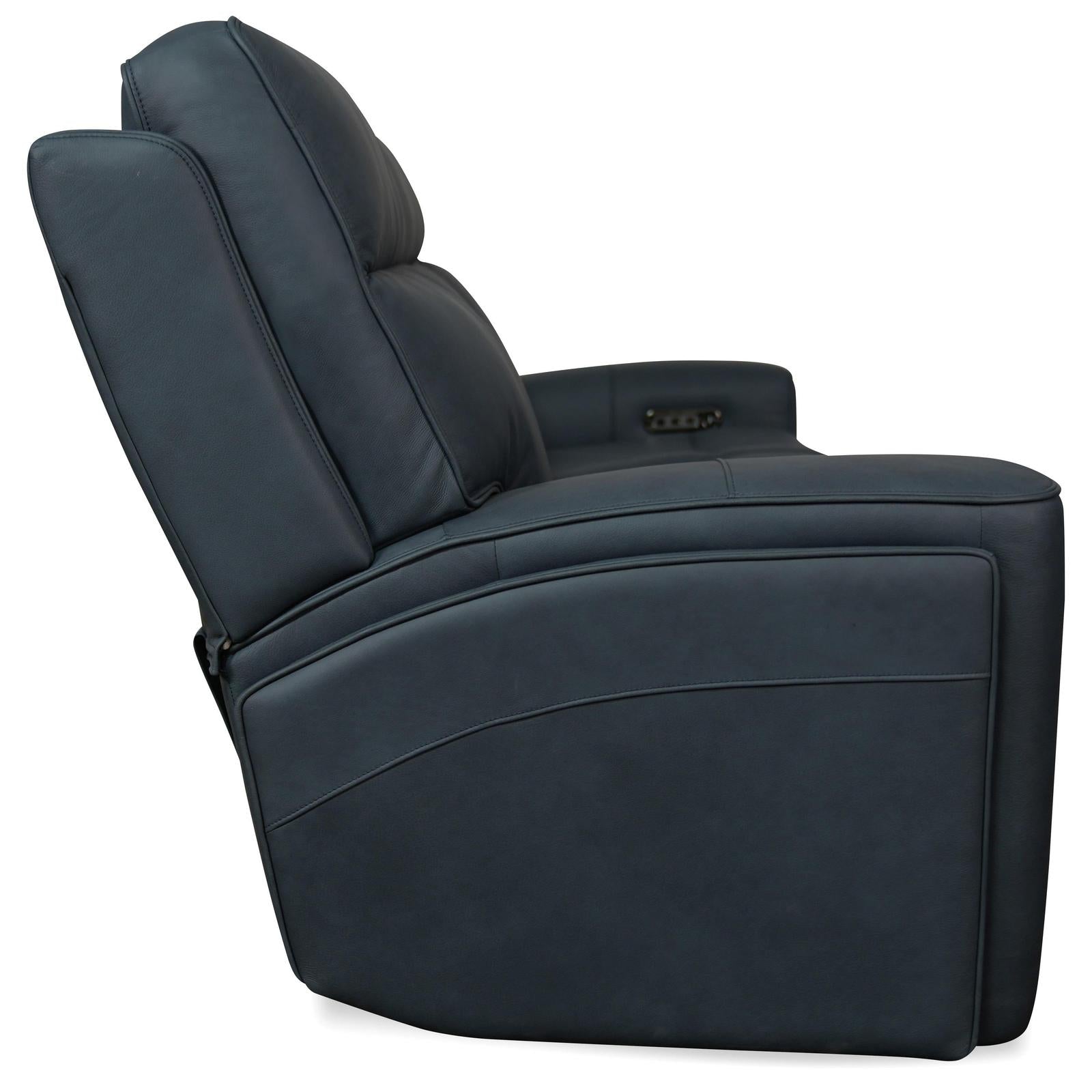 Hooker Furniture Riverton Power Sofa with Power Headrest and Lumbar
