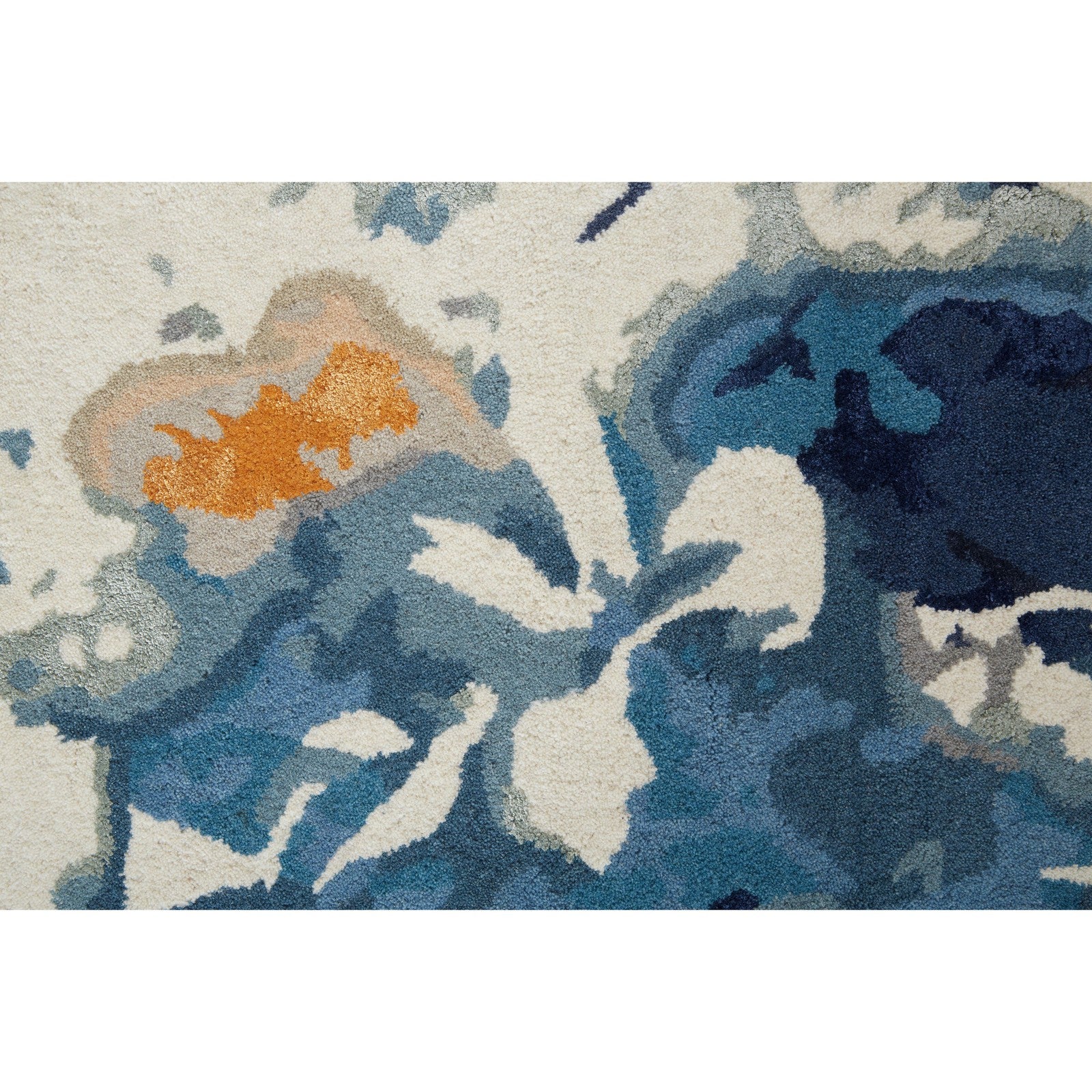 Feizy Dafney 8871F Transitional Floral & Botanical in Blue