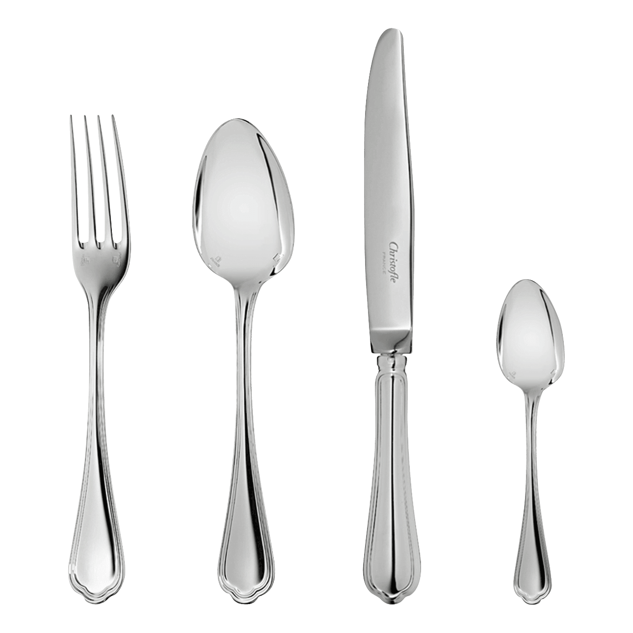Christofle Spatours Silver Plated 24-Piece Cutlery Set