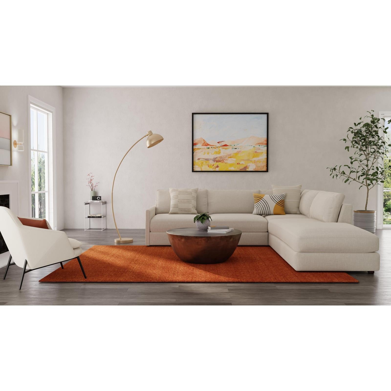 Feizy Luna 8049F Modern Solid Rug