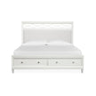 Magnussen Home Springhouse Whisper White Upholstered Panel Bed