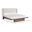 Magnussen Home Thorne Amber Brown Upholstered Platform Bed