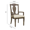 Pulaski Furniture Saddle Creek Timber Brown Wood Back Arm Chair Two Pack