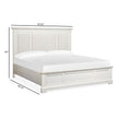Magnussen Home Kingston Whisper White & Cerused Nutmeg Bed