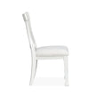 Magnussen Home Kingston Whisper White & Cerused Nutmeg Upholstered Side Chair Set of 2