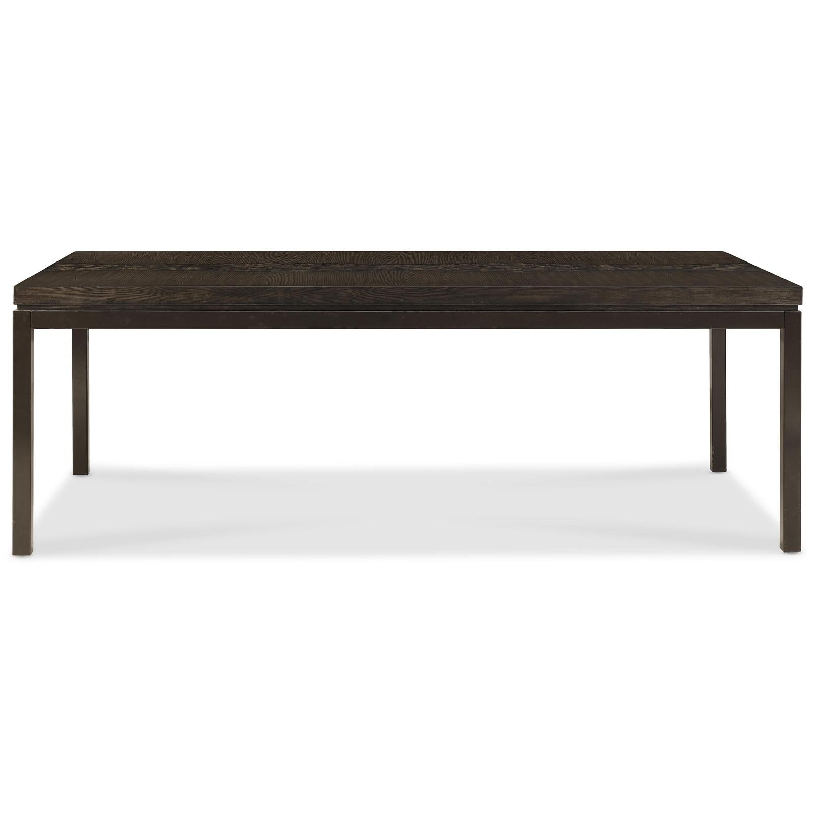 Pulaski Furniture Modern Mosaic Brown Leg Dining Table