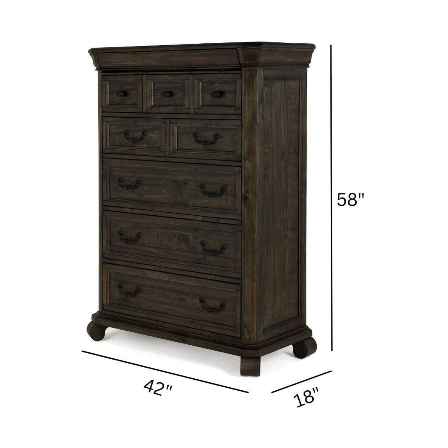 Magnussen Home Bellamy Peppercorn Drawer Chest
