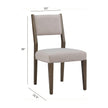 Magnussen Home Kavanaugh Weathered Kona Brown Upholstered Side Chair Set of 2