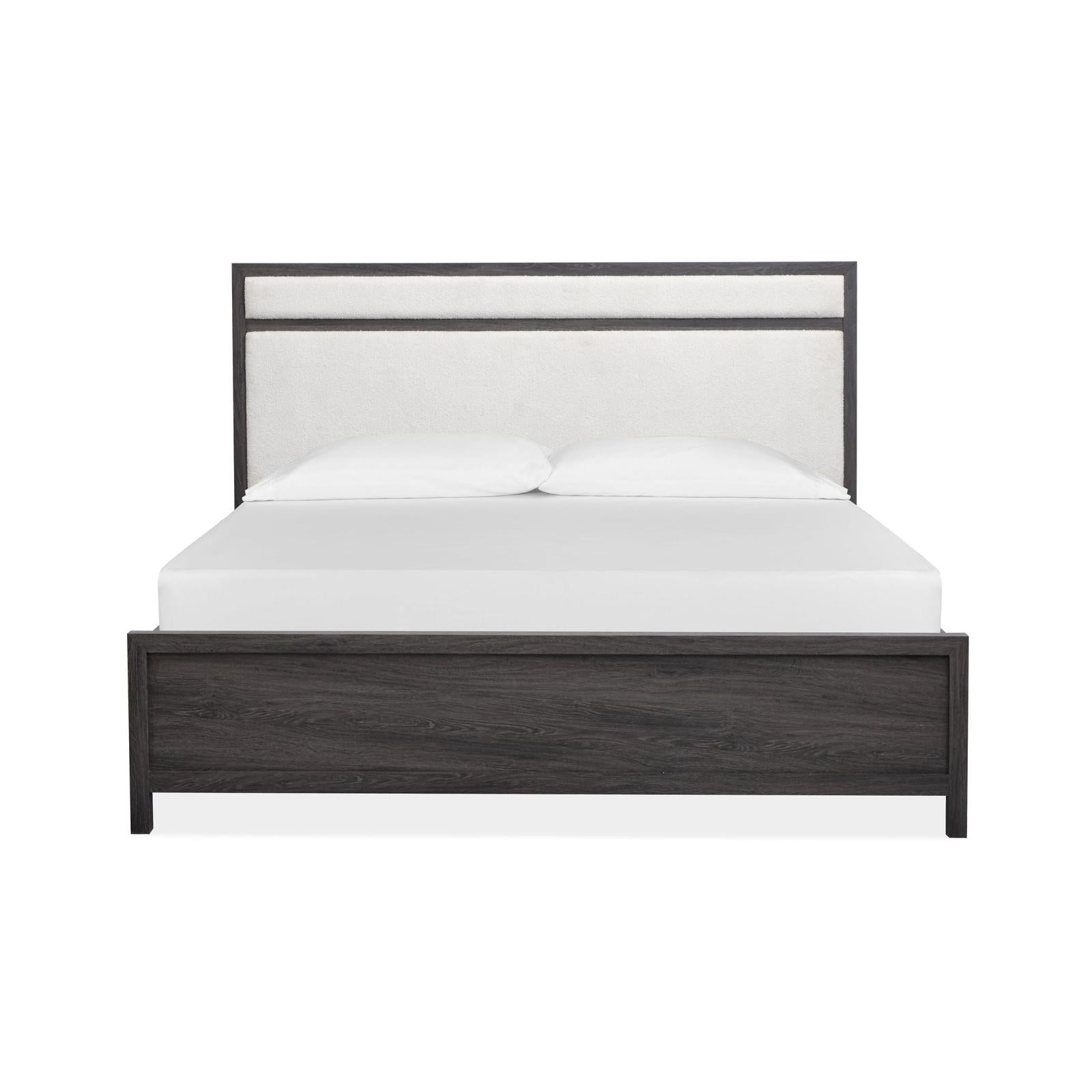Magnussen Home Merrifield Raisin Black Upholstered Panel Bed