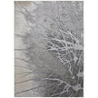 Feizy Astra 39L5F Transitional Abstract Rug in Gray/Silver/Ivory