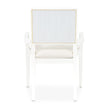 Michael Amini Palm Gate Arm Chair - Cloud White - Set of 2