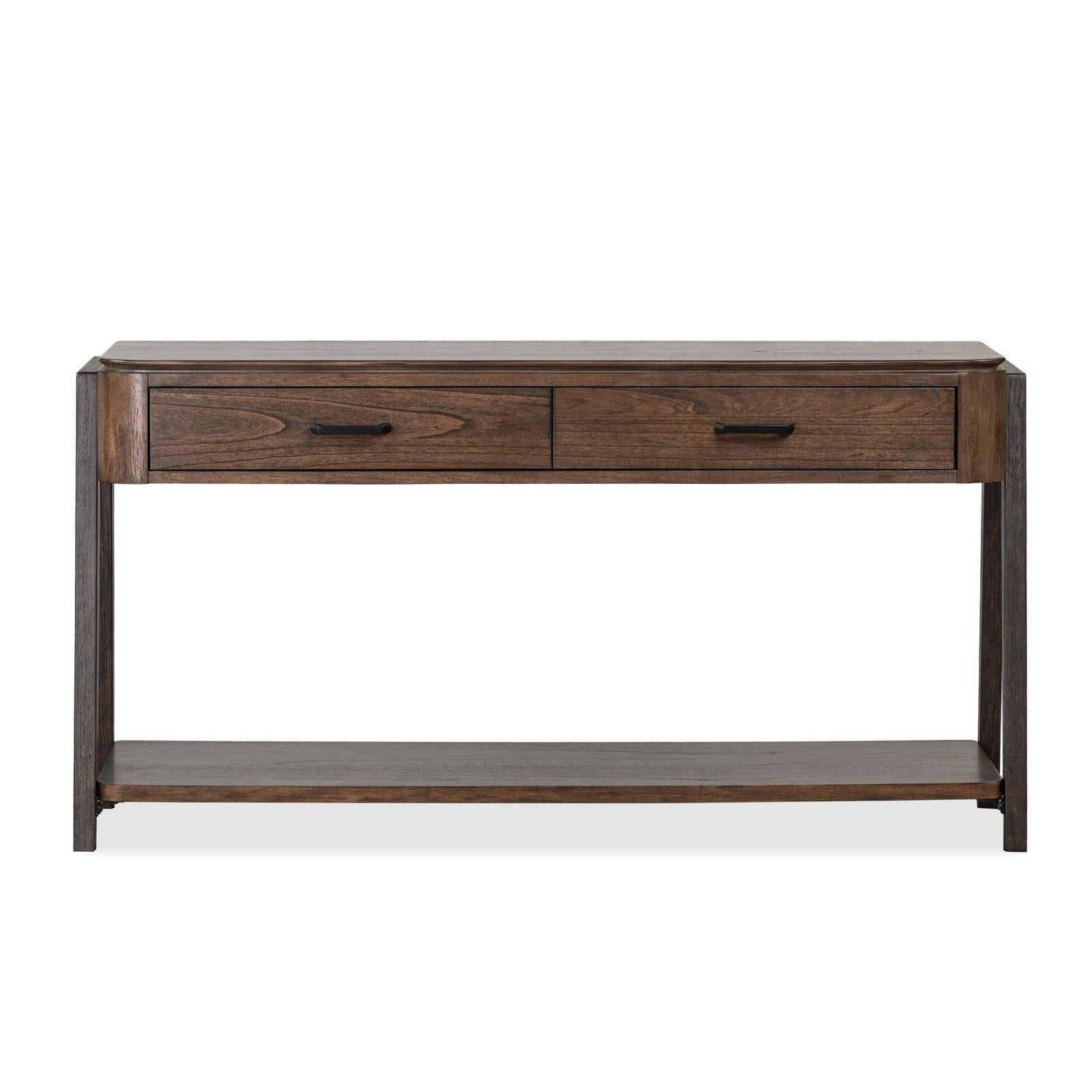 Magnussen Home Hallie Milk Chocolate & Dark Chocolate Rectangular Sofa Table