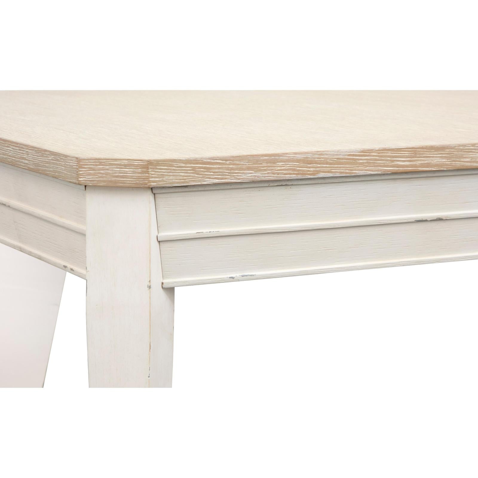 Salt Life Home Echo Isles Sea Pearl and Driftwood Extendable Rectangular Dining Table