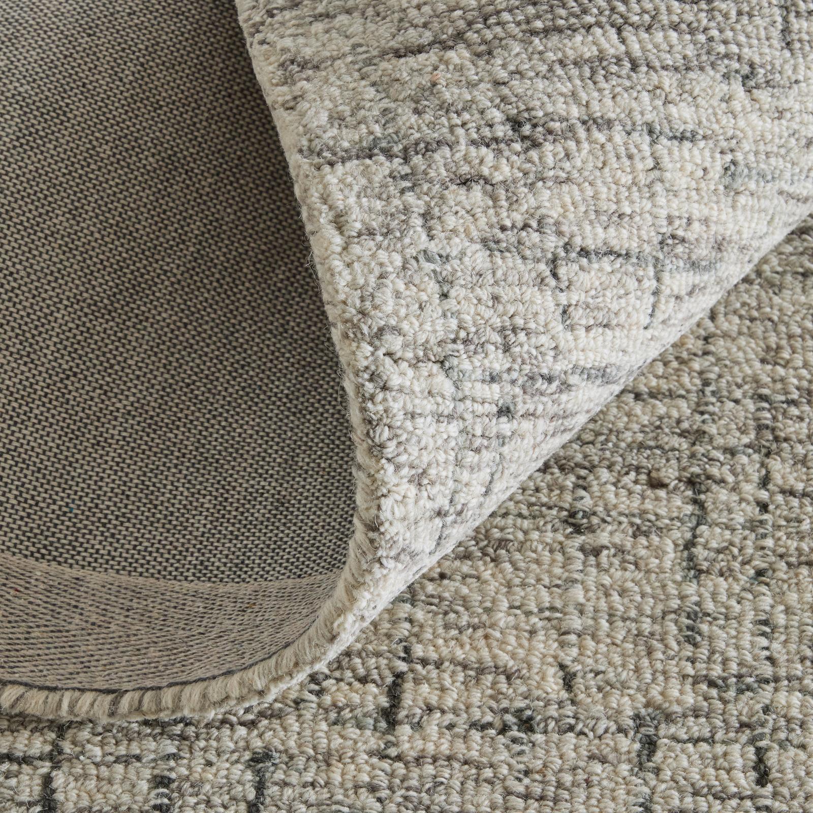 Feizy Belfort 8667F Transitional Solid Rug in Ivory/Gray/Taupe