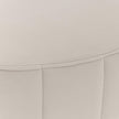 Michael Amini Orchid Velvet Accent Bench - Gray/Chrome