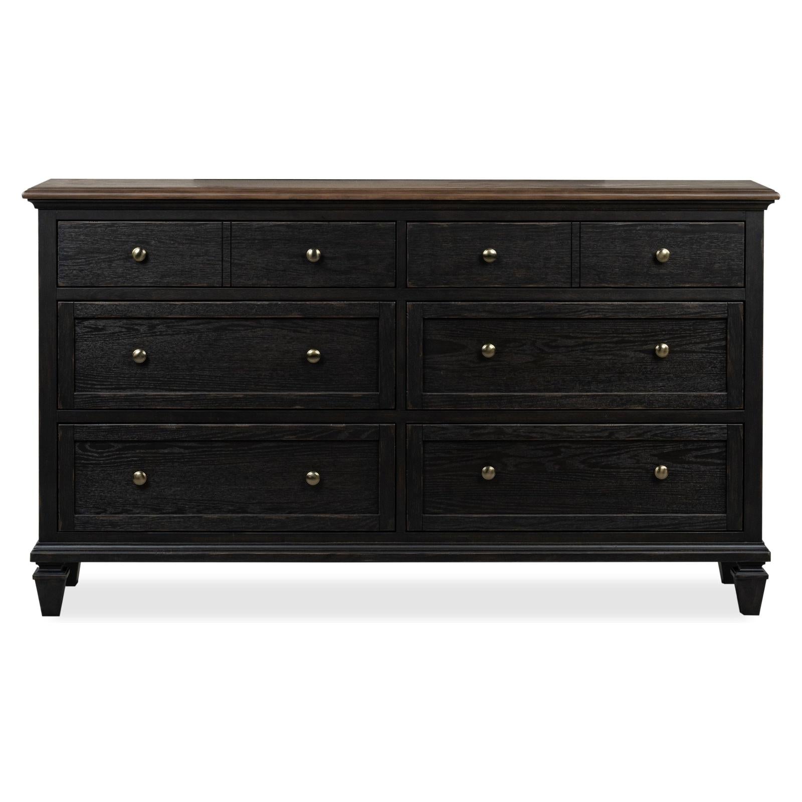 Magnussen Home Surrey Brown Double Drawer Dresser