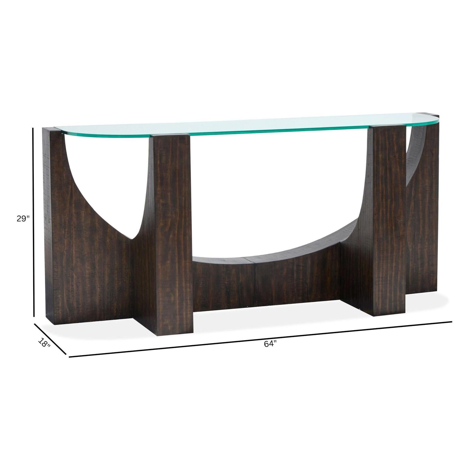 Magnussen Home Beckham Rustic Tavern Console Sofa Table