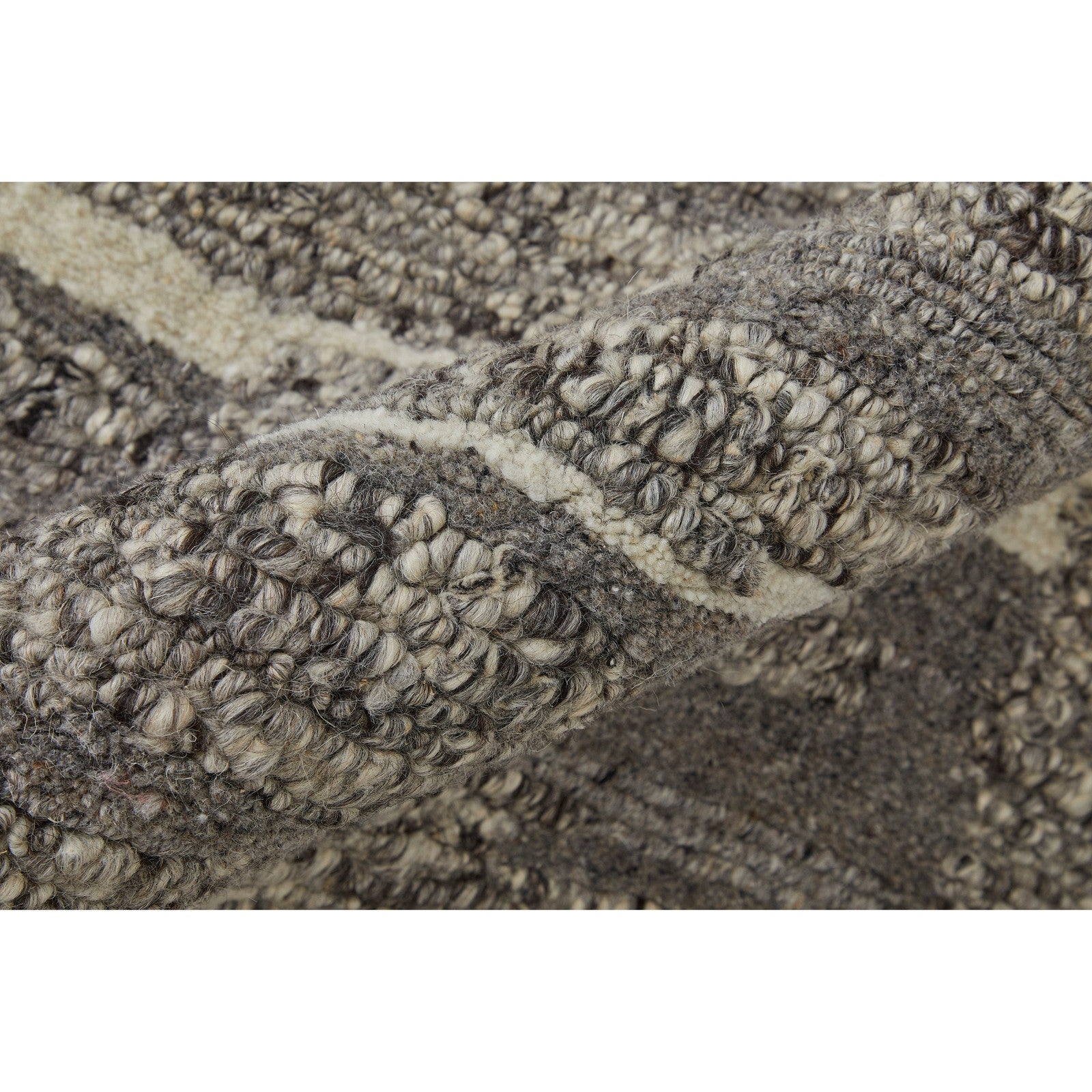 Feizy Navaro 8914F Modern Abstract Rug in Gray/Taupe/Ivory