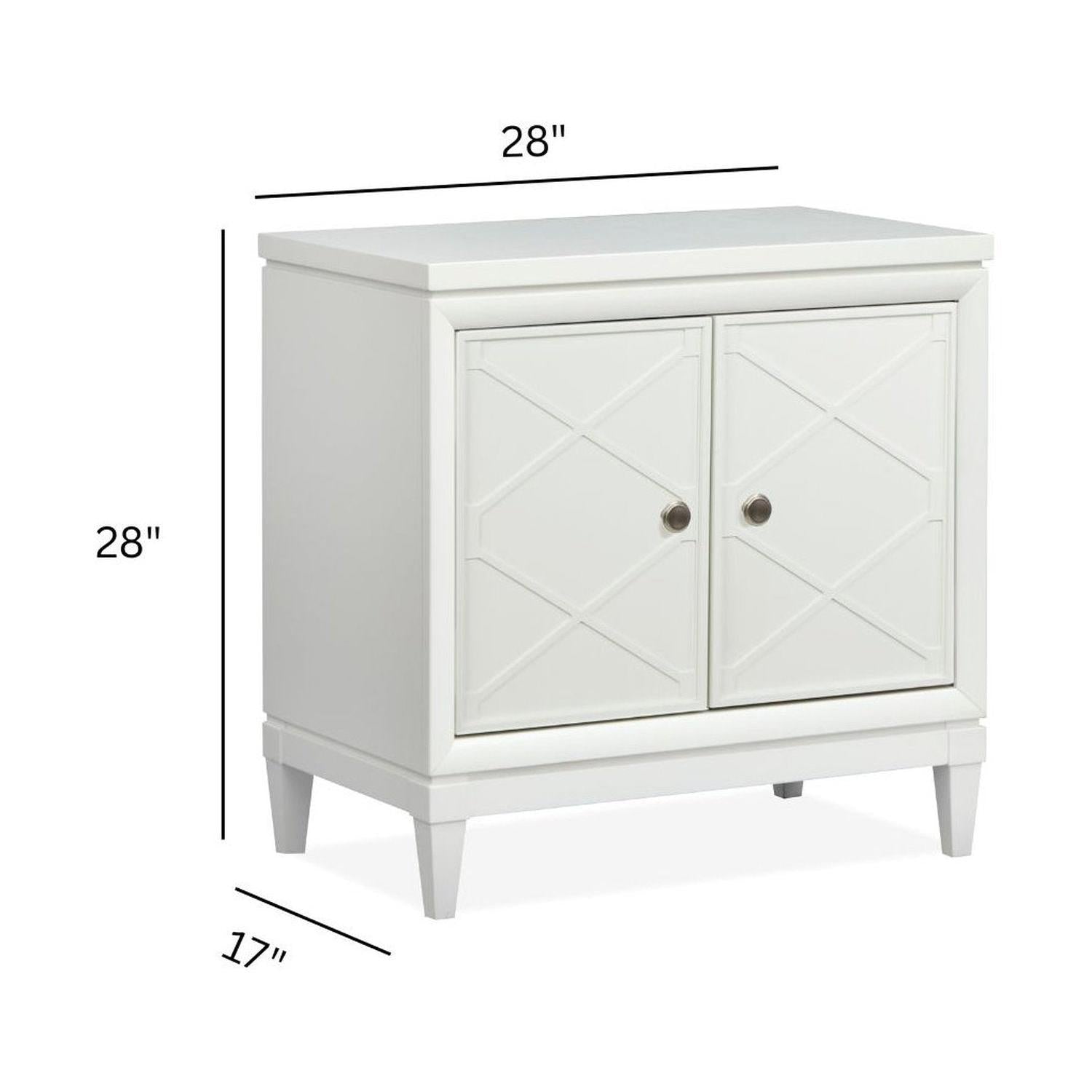 Magnussen Home Springhouse Whisper White Door Nightstand
