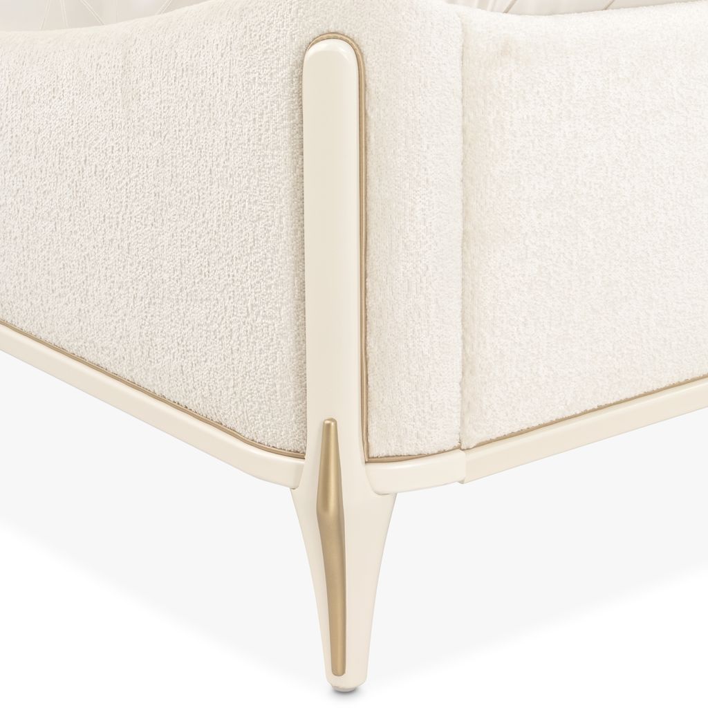Michael Amini La Terrazza Panel Bed - Creamy Pearl