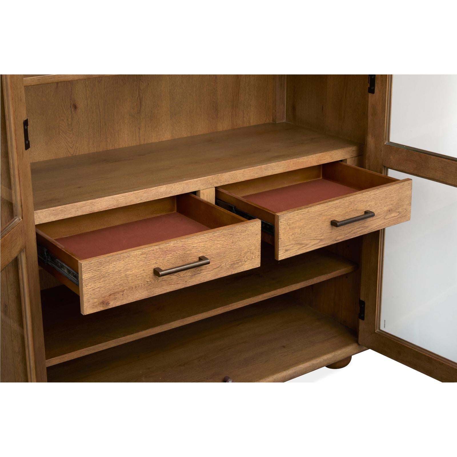 Magnussen Home Woodward Dark Clove Display Cabinet