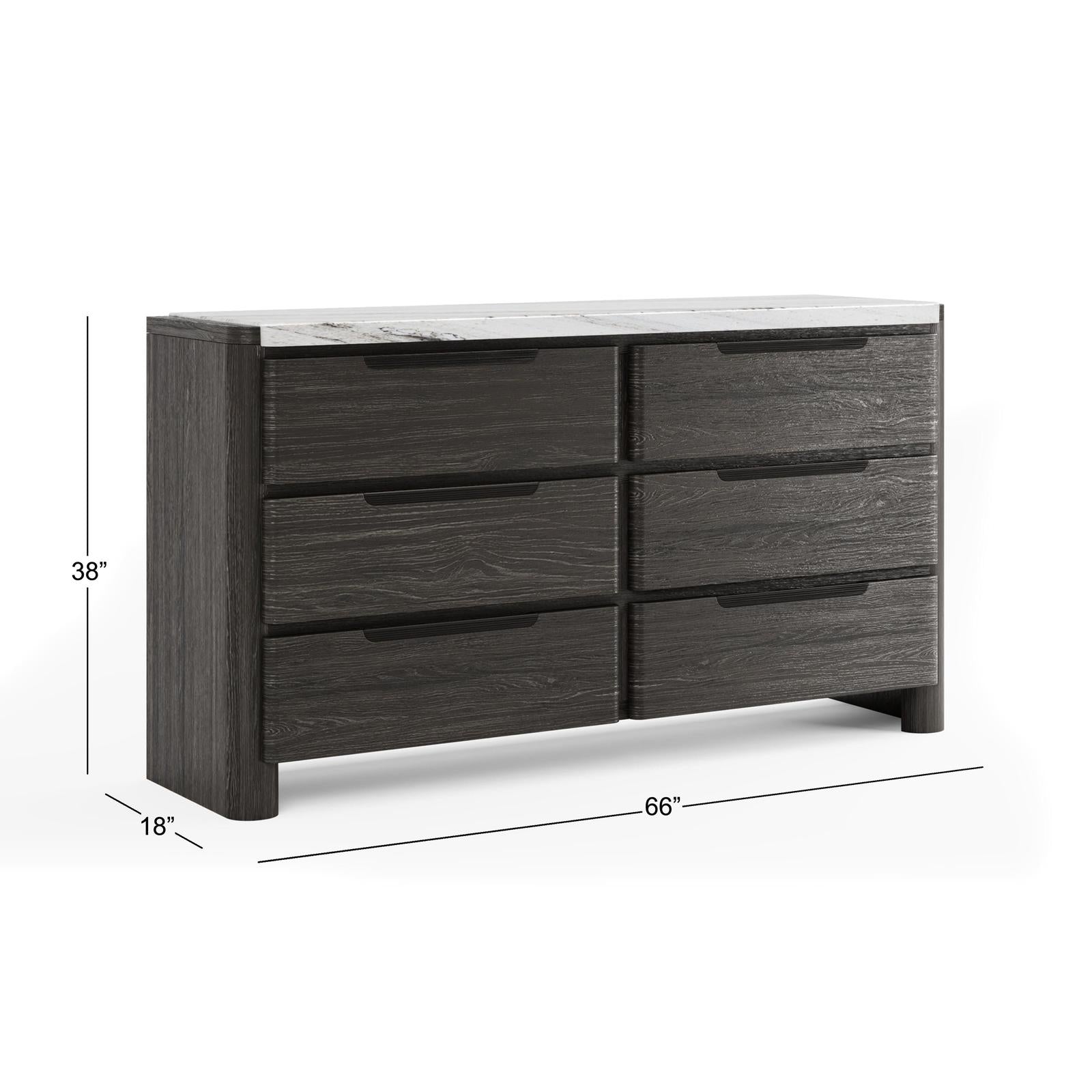 Magnussen Home Keaton Black Double Drawer Dresser