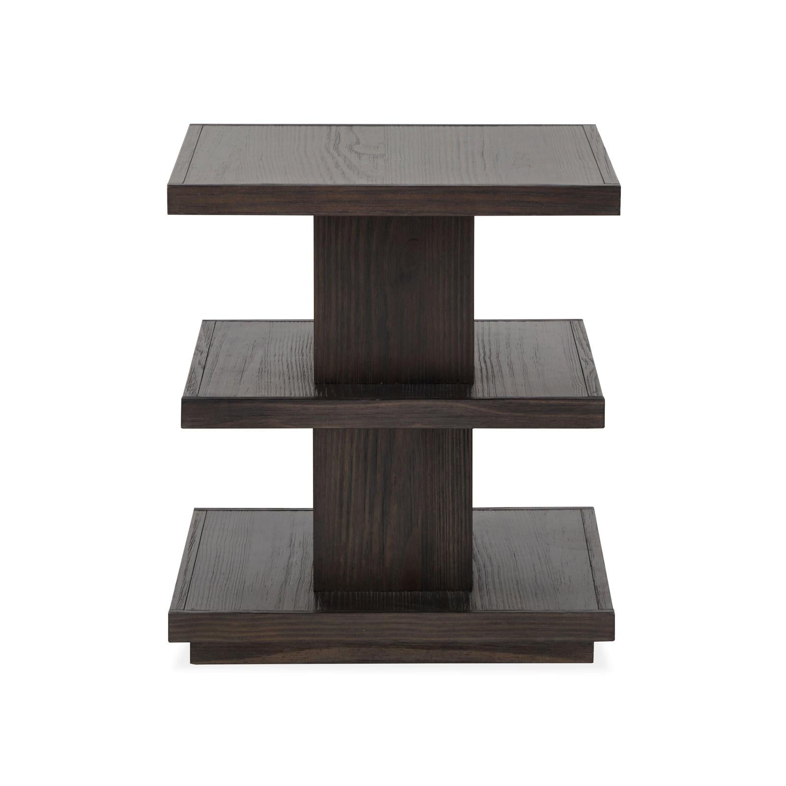 Magnussen Home Shaffer Velvet Roast Rectangular End Table