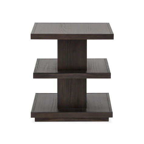 Magnussen Home Shaffer Velvet Roast Rectangular End Table