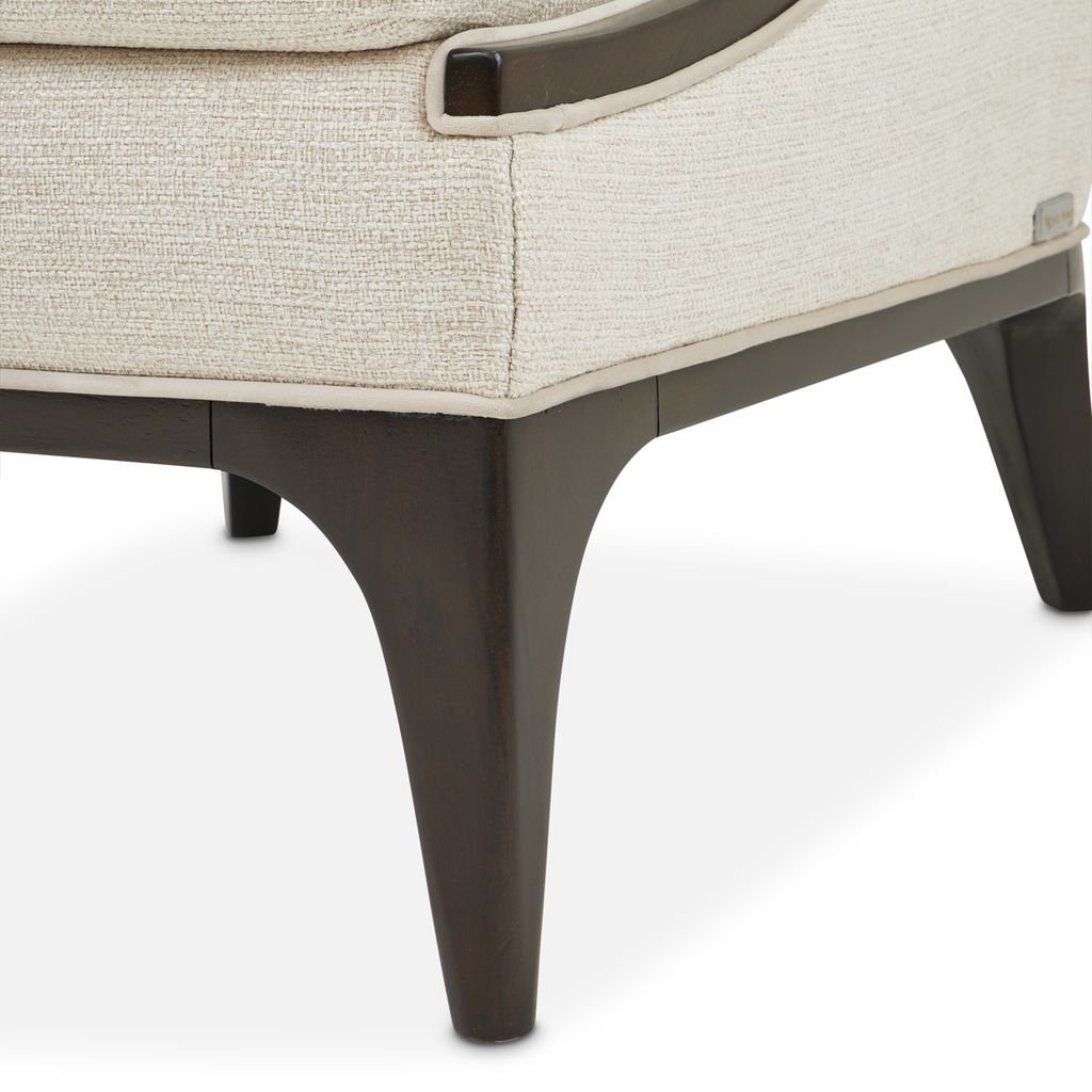 Michael Amini Paris Chic Accent Chair - Cremini/Espresso