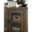 Magnussen Home Chesterfield Farmhouse Timber Chairside End Table