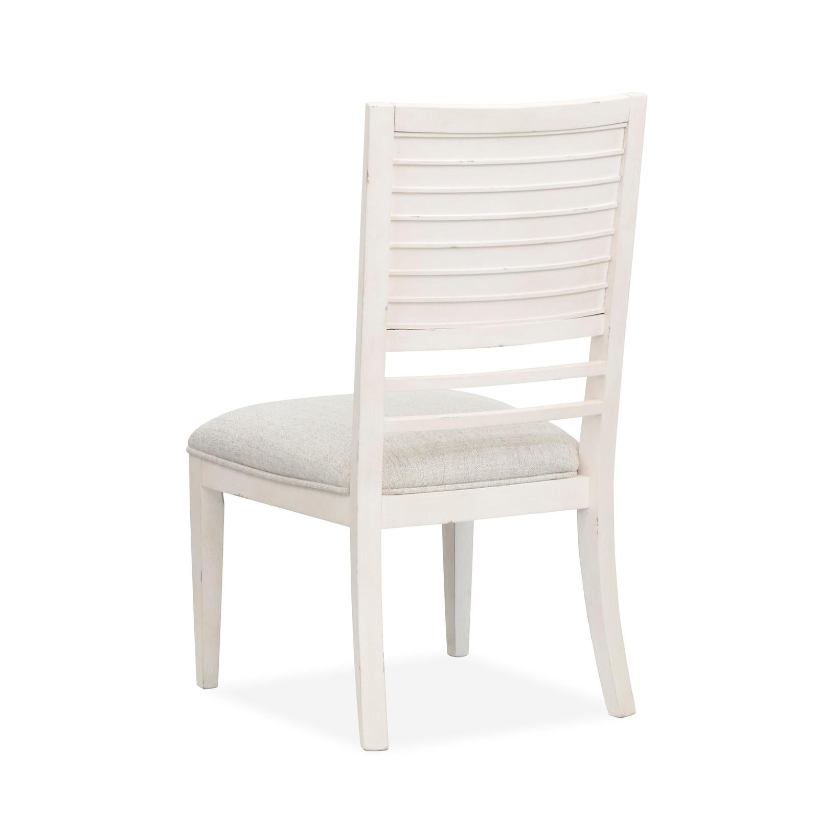 Salt Life Home Echo Isles Sea Pearl and Driftwood Upholstered Side Chair Two Pack