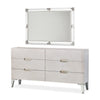 Michael Amini Penthouse Dresser with Mirror Set - Ash Gray