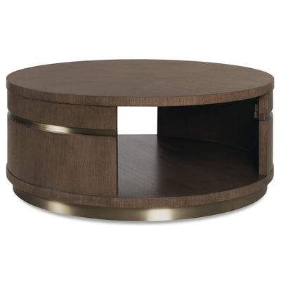 Hooker Furniture Commerce and Market Roll With It Round Cocktail Table