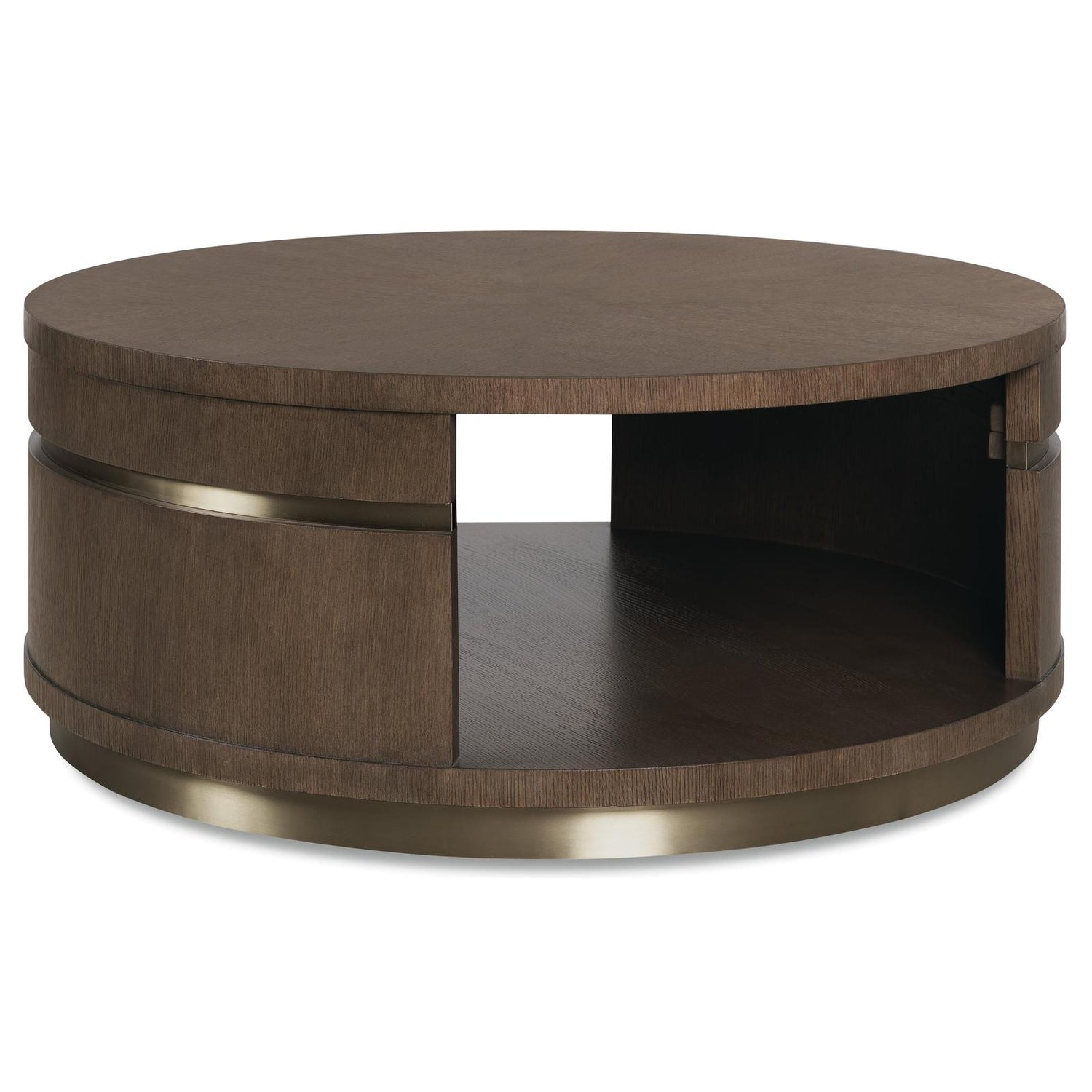 Hooker Furniture Commerce and Market Roll With It Round Cocktail Table
