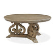 Magnussen Home Tinley Park Dove Tail Grey Round Cocktail Table