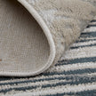 Feizy Micah 39LRF Modern Diamond Rug in Black/Silver/Taupe