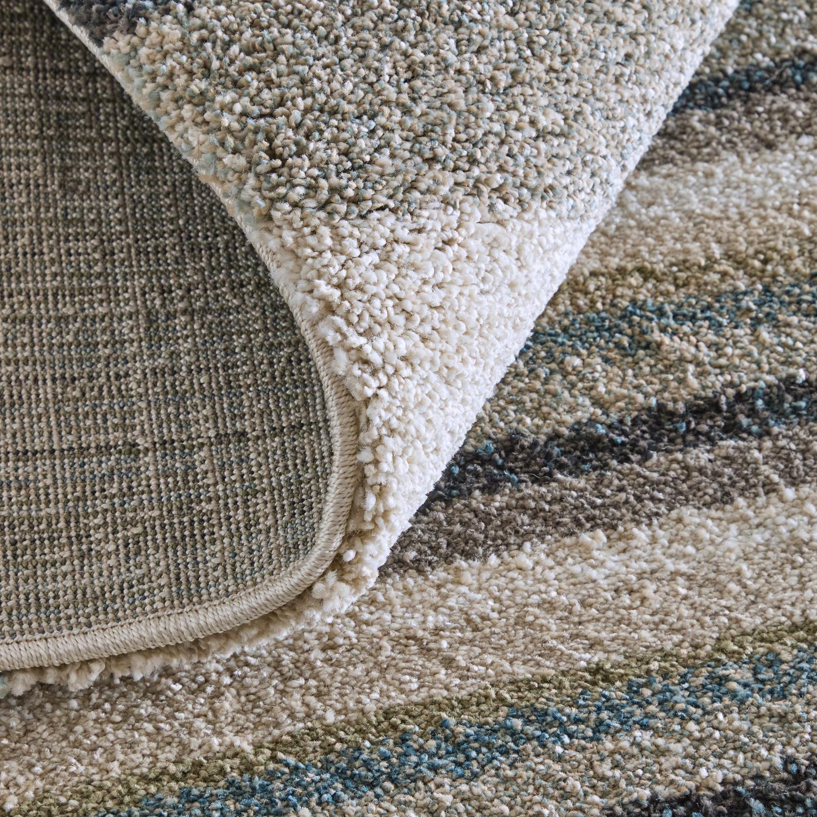 Feizy Richmond 39R4F Modern Abstract Rug in Ivory/Gray/Blue