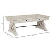 Magnussen Home Bronwyn Alabaster Rectangular Cocktail Table