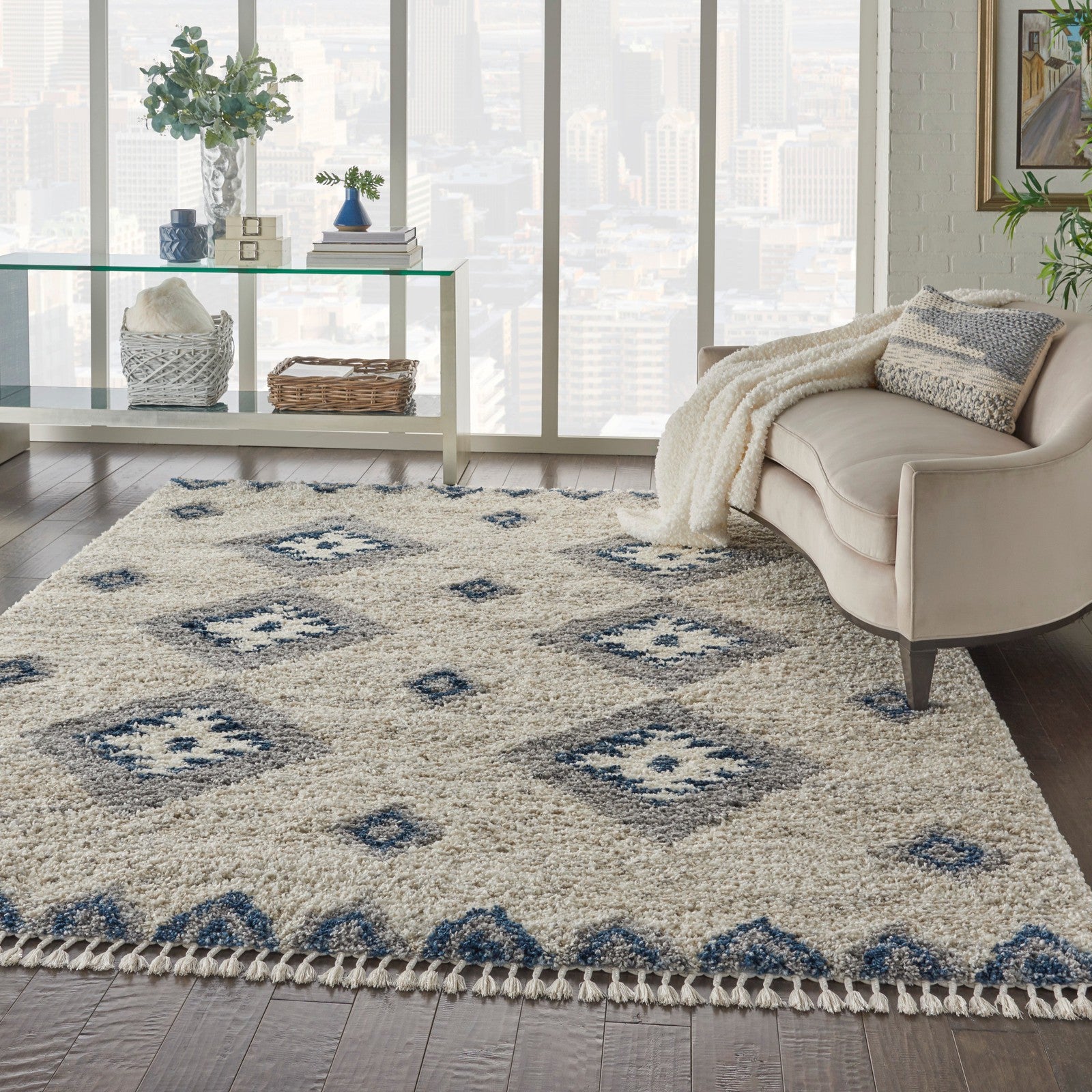 Nourison Oslo Shag OSL03 Shag Indoor Rug
