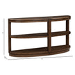 Magnussen Home Connolly Brown Demilune Sofa Table
