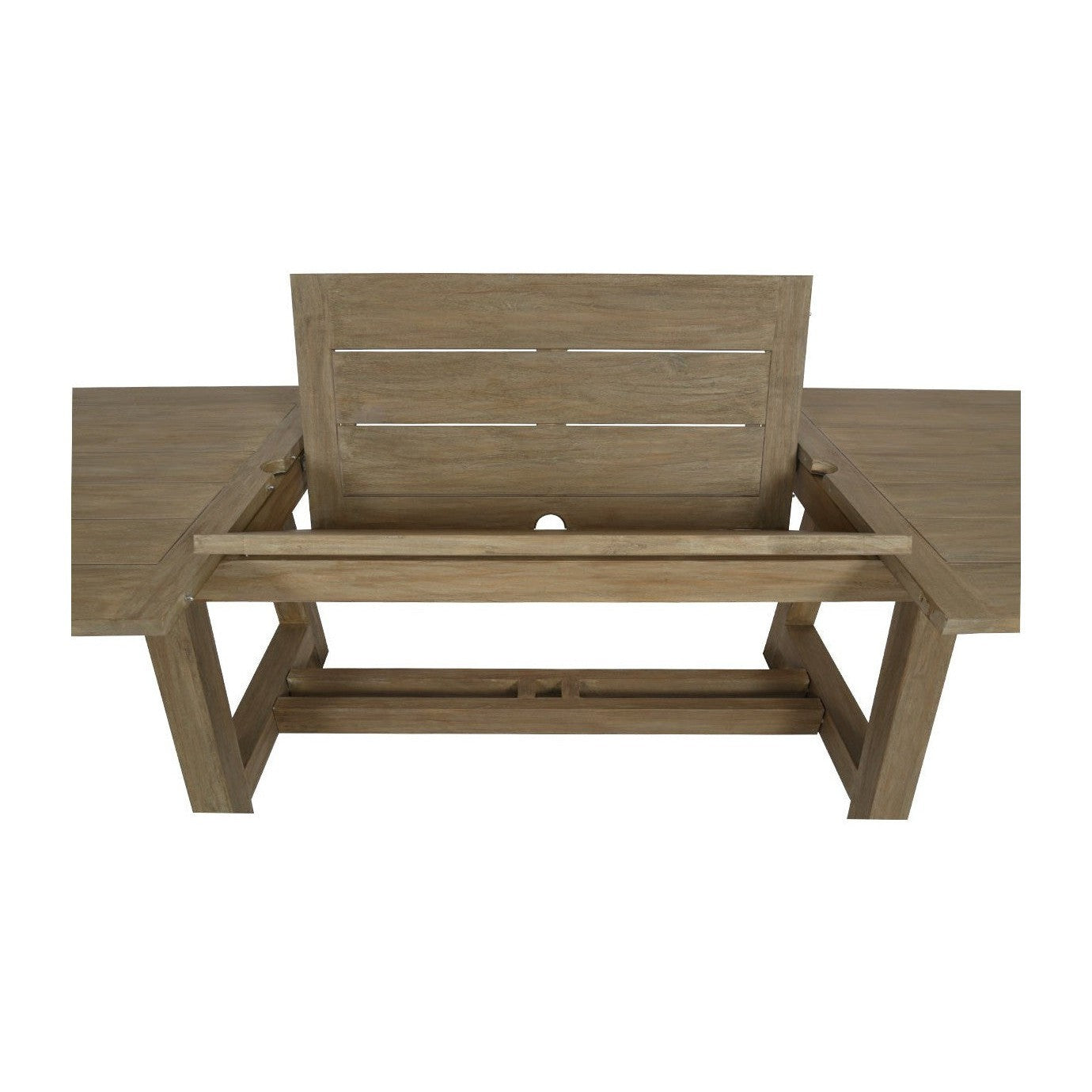 Sunset West Coastal Teak Dining Table with Leaf Extension