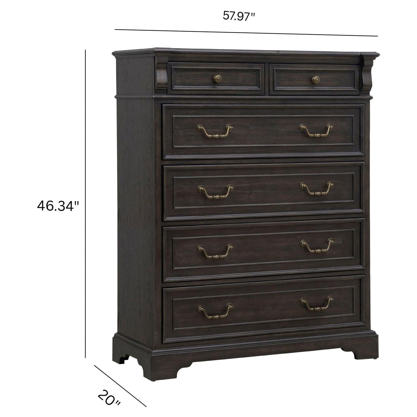 Pulaski Furniture Hickory Creek Brown Velvet 6 Drawer Chest