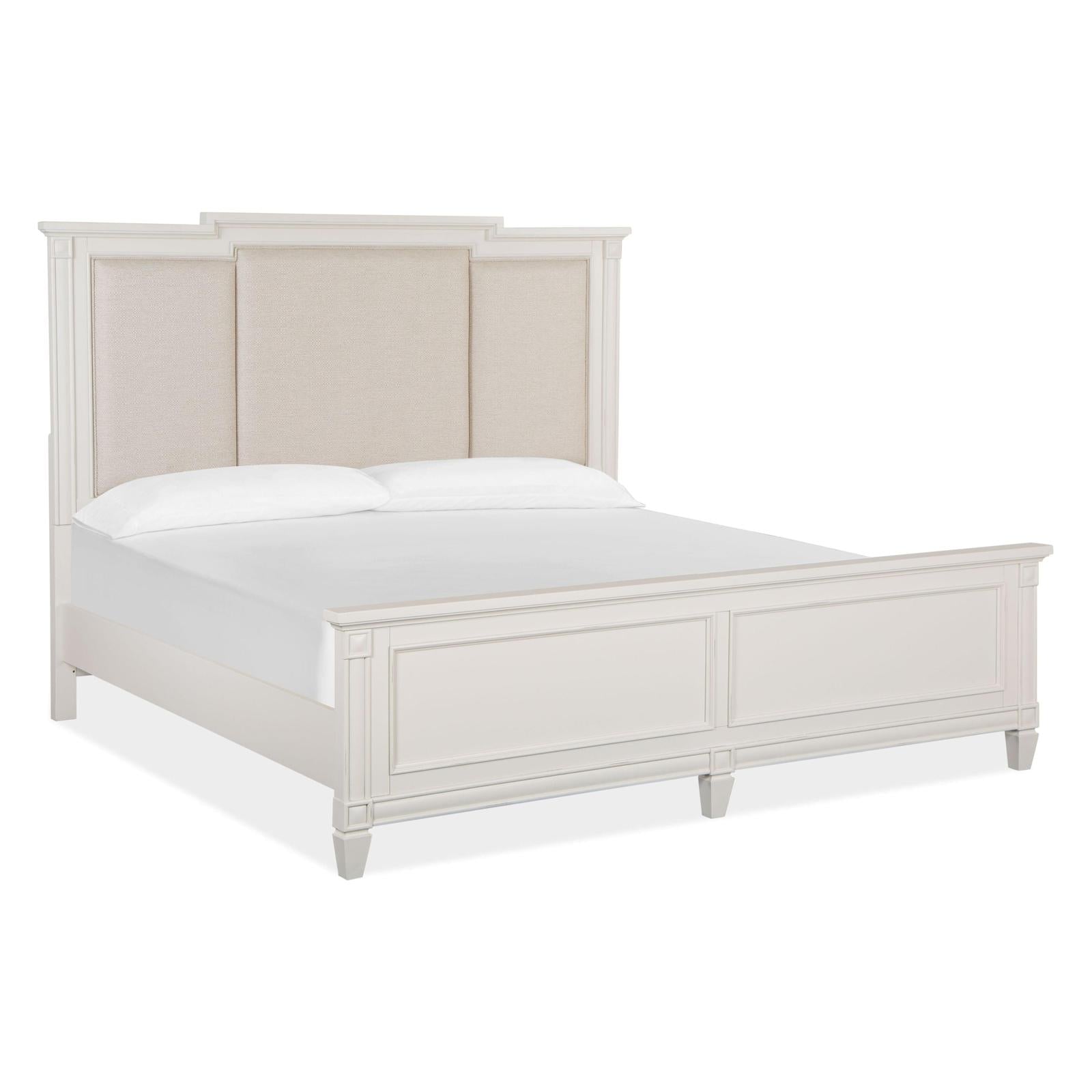 Magnussen Home Willowbrook Egg Shell White Bed
