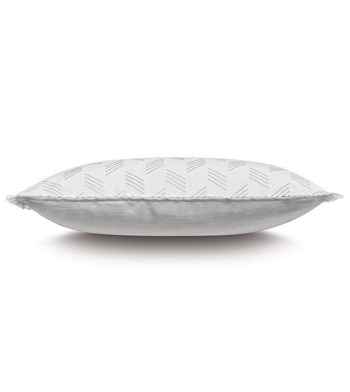 Eastern Accents Tilda Metallic Pearly White Decorative Pillow