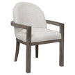 Pulaski Furniture Anderson Park Moose Trail And Frontier Brown Upholstered Dining Host Chair