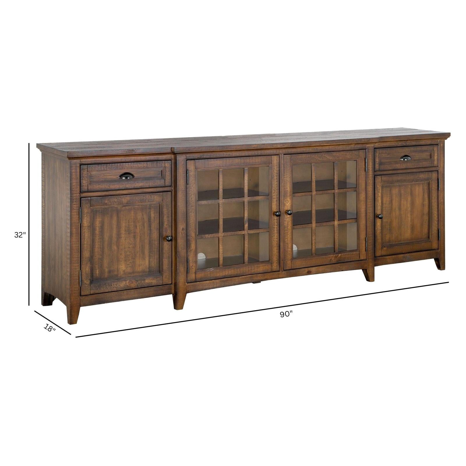 Magnussen Home Bay Creek Toasted Nutmeg Console