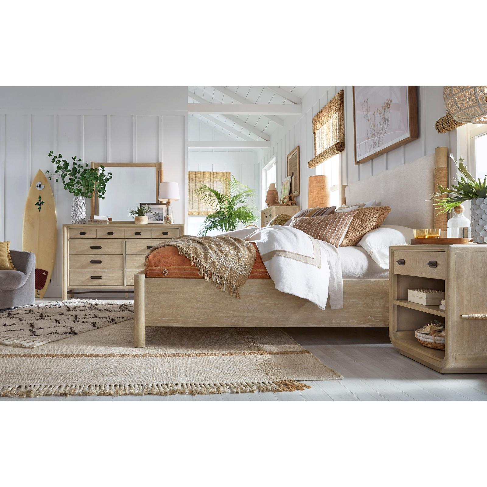 Salt Life Home Sunset Cove Sanibel Brown Drawer Dresser with Landscape Mirror I