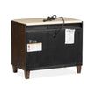 Magnussen Home Rowan Espresso Door Nightstand