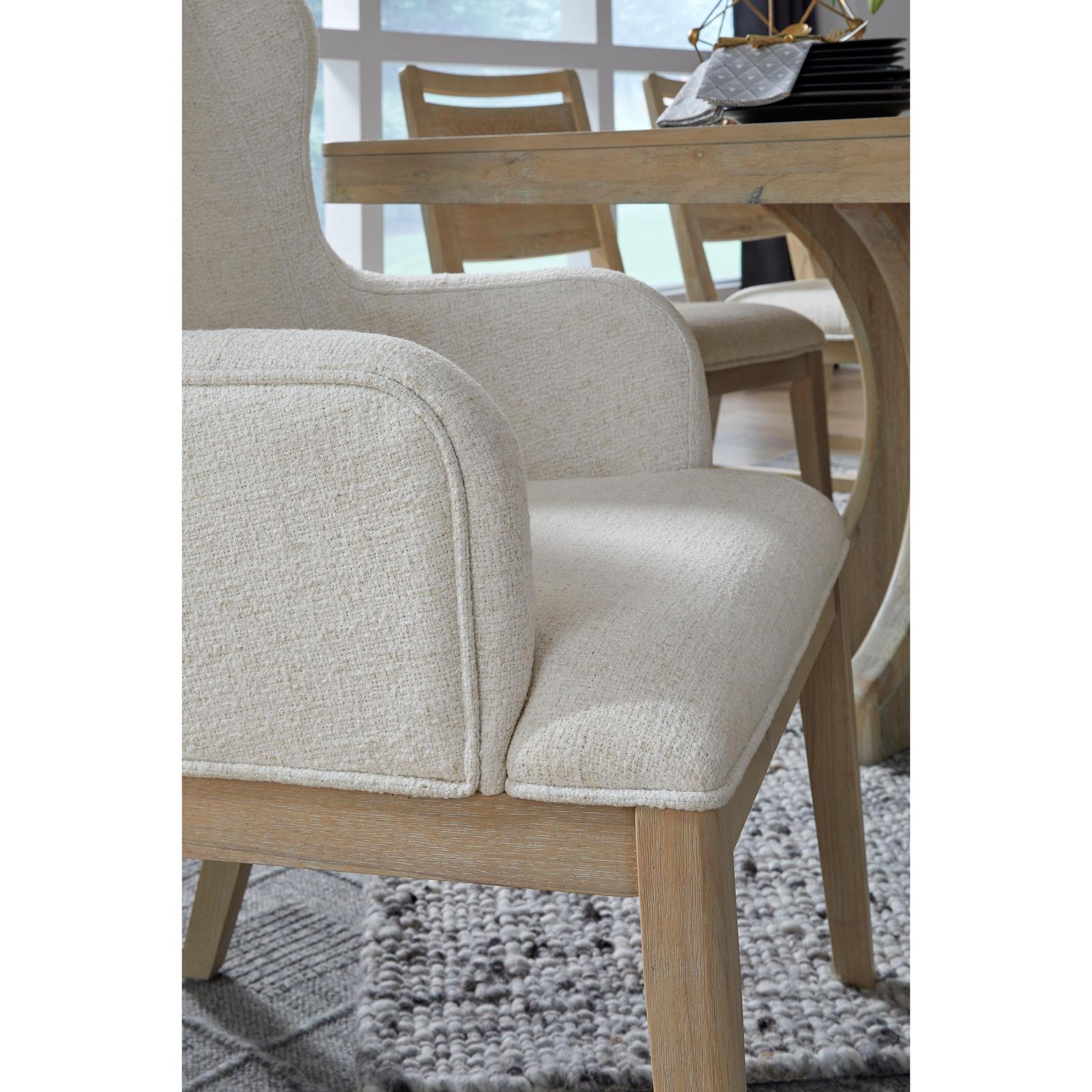 Magnussen Home Somerset Butternut Upholstered Arm Chair Set of 2
